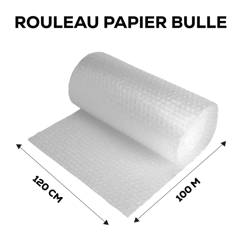 Papier bulle 120 cm - rouleau 100 m Papier bulle