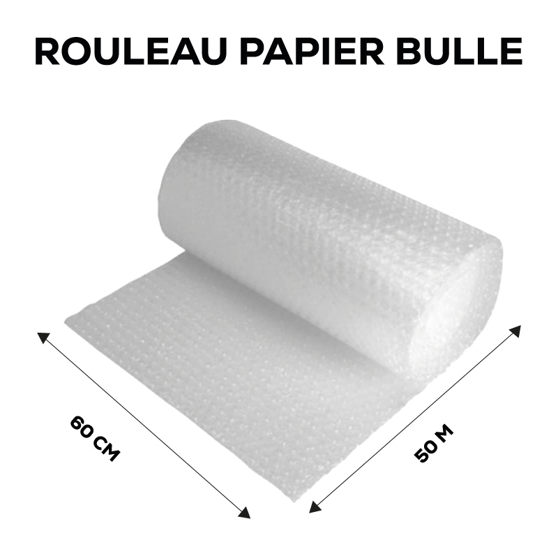 Papier bulle 75 µm, 50 cm x 100 m